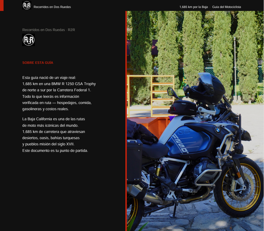Guía en Moto por Baja California — 1,685 km de Tijuana a Cabo San Lucas (Ruta Completa + Costos Reales)